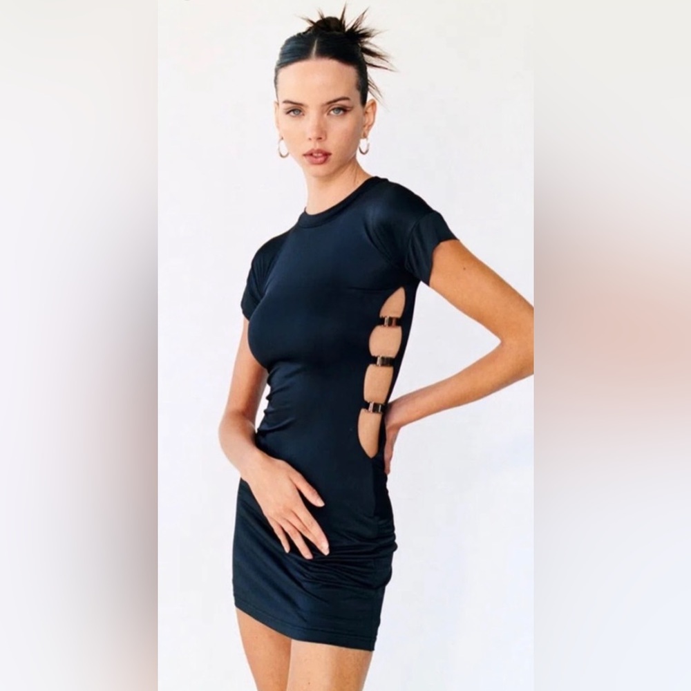 With Jean Lovers Dress | Black